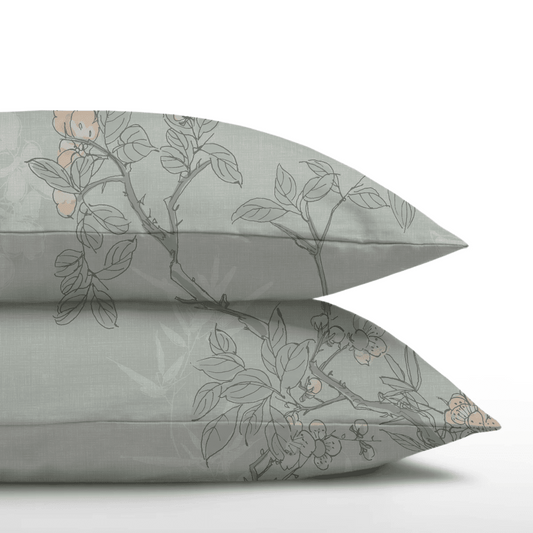 Zelesta Royalbed Pillowcase Set of 2 - Aqua Forest