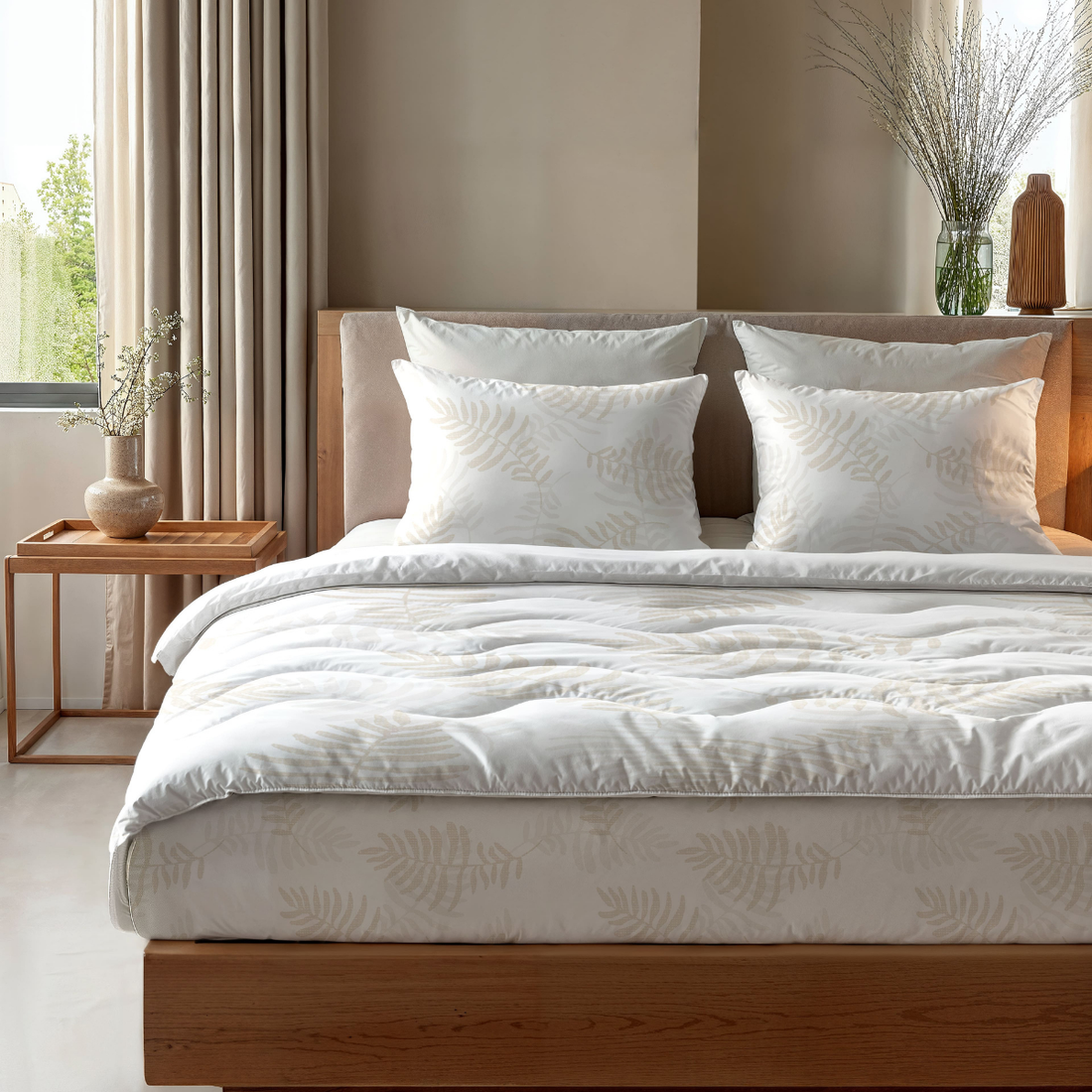 How to make your bed with a coverless duvet