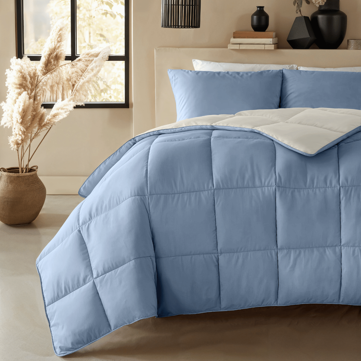 Zelesta Premiumbed Cotton - Dream Blue & Cream