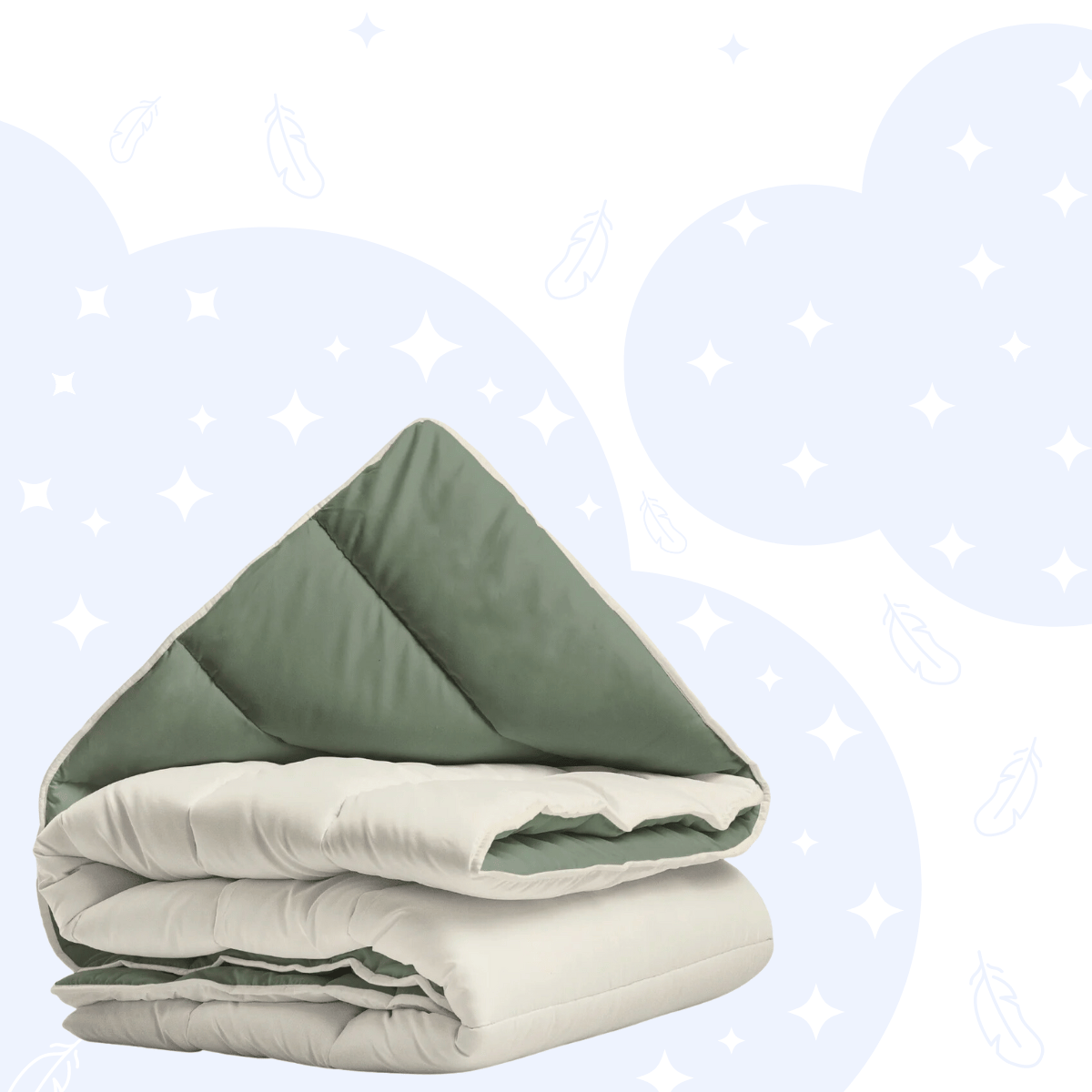 Zelesta Royalbed - Green & Cream