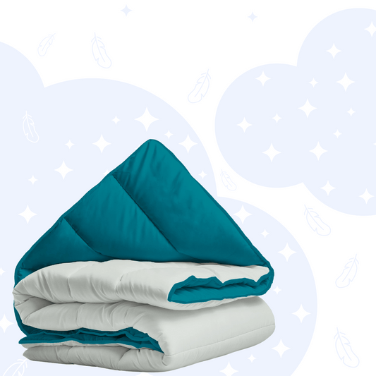 Zelesta Royalbed - Petrol Blue & Pearl