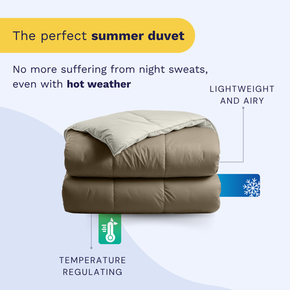 Zelesta Premiumbed Cotton - Taupe & Cream
