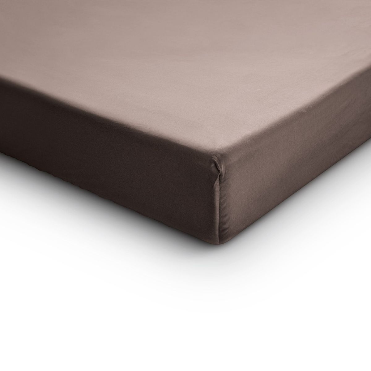 Primaviera Satin Deluxe Fitted Sheet Taupe