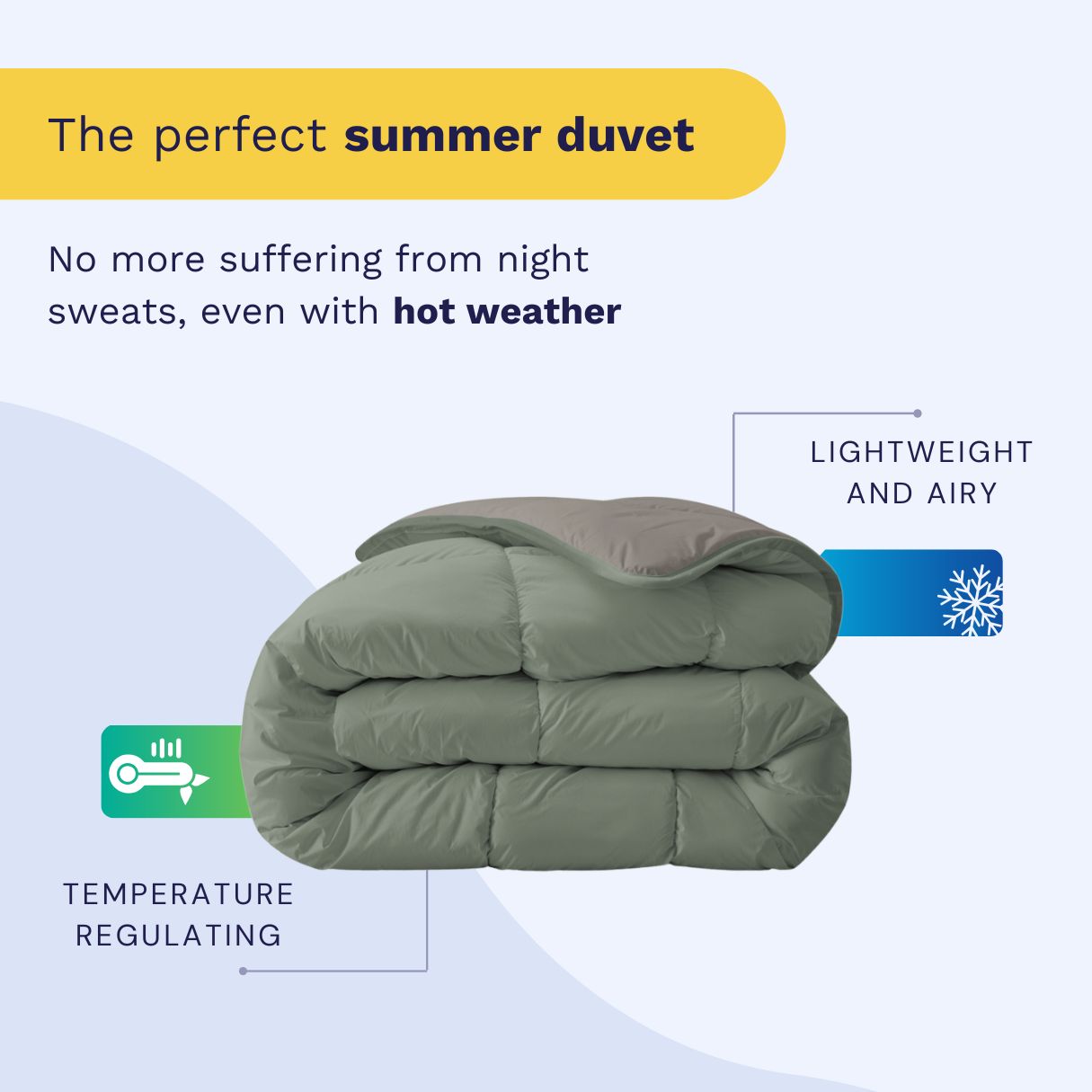 Zelesta Royalbed Light - Tender Grey & Pastel Green