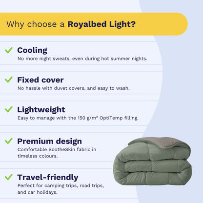 Zelesta Royalbed Light - Tender Grey & Pastel Green