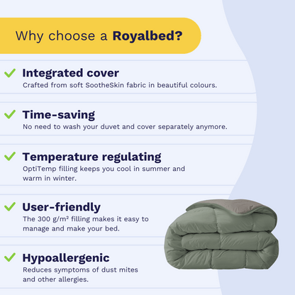 Zelesta Royalbed - Tender Grey & Pastel Green