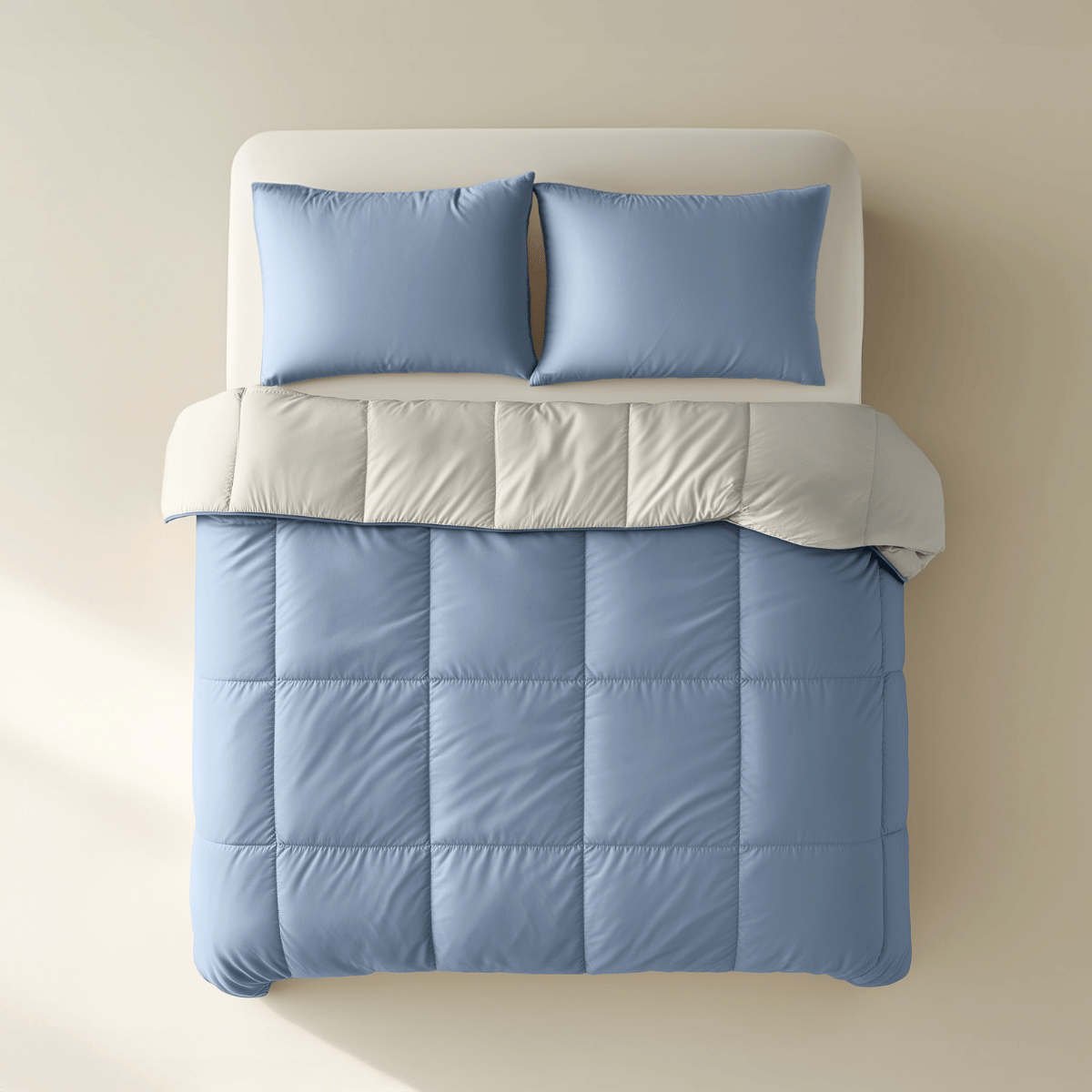 Zelesta Premiumbed Cotton - Dream Blue & Cream
