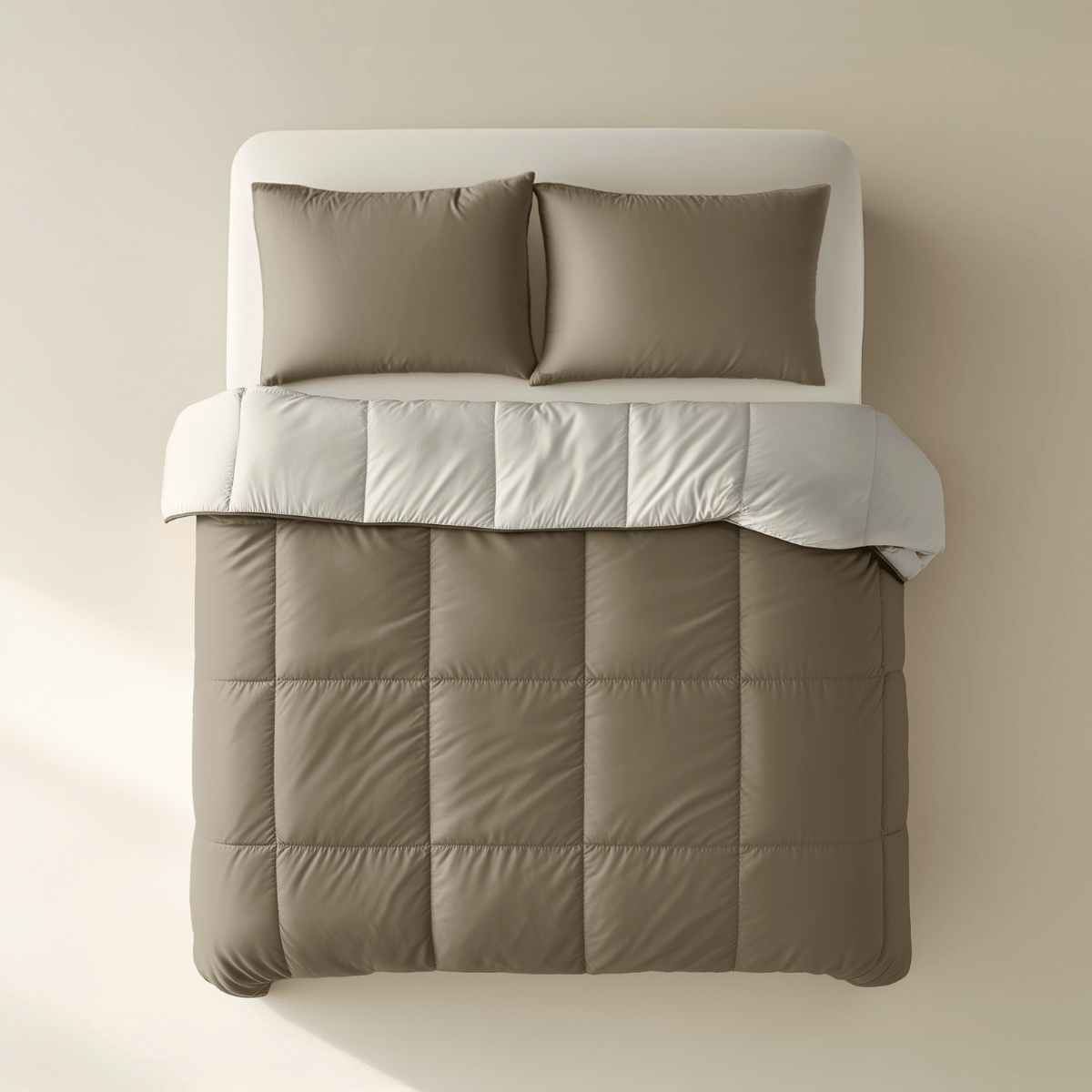Zelesta Premiumbed Cotton - Taupe & Cream