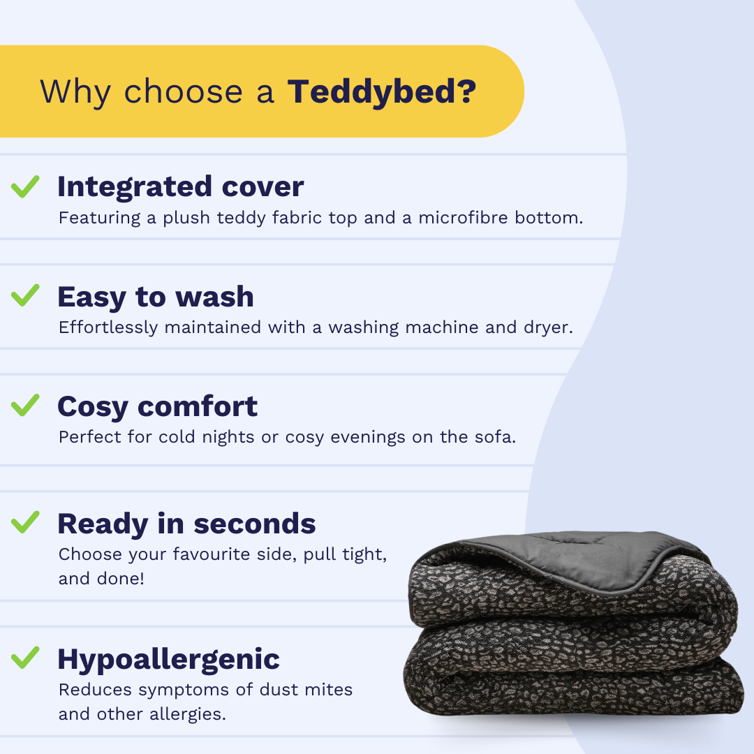 Zelesta Teddybed - Panther Anthracite