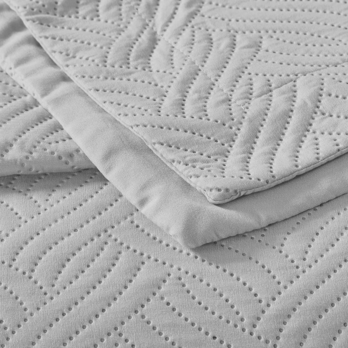 Wave Zilver Bedsprei