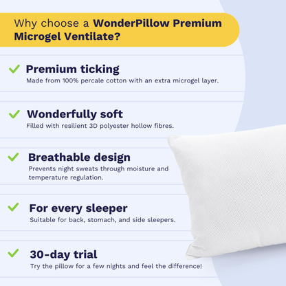 Zelesta WonderPillow Premium Microgel Ventilate 50x70 cm