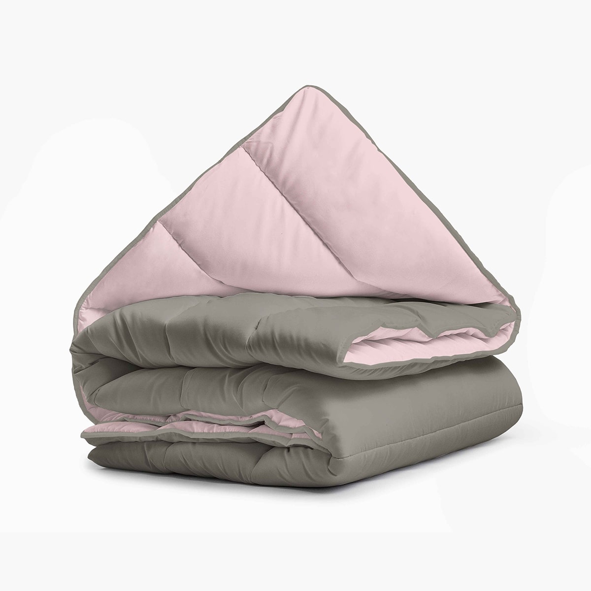       Zelesta Royalbed Pastel Roze En Tender Grijs Luxe 2 Persoons Dekbed Voor Elk Seizoen