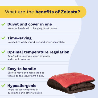 Zelesta Easybed - Chocolate & Coral