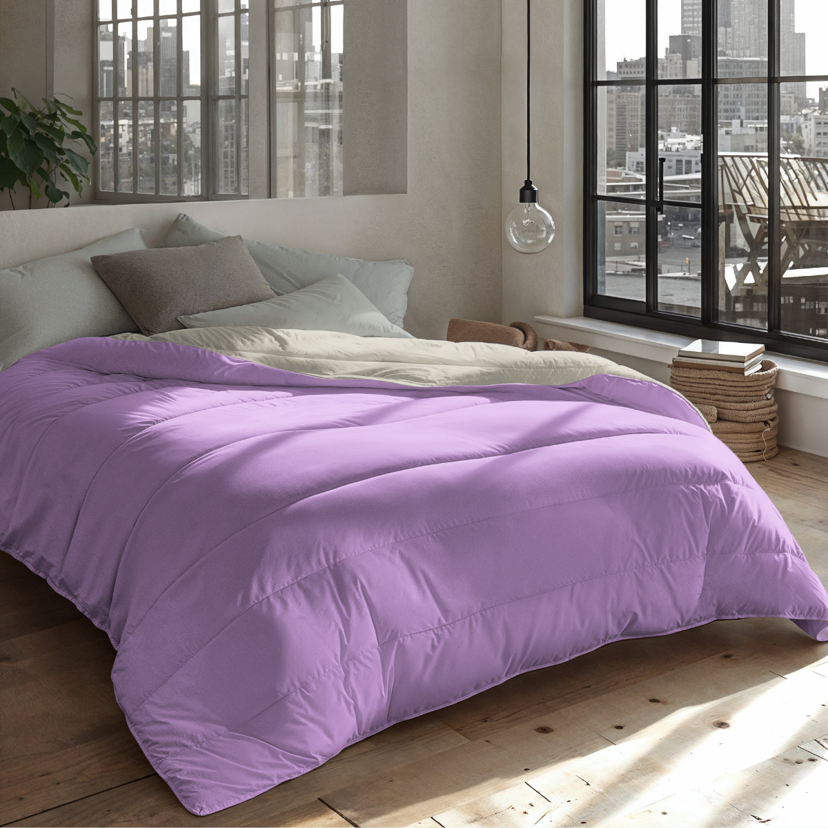 Zelesta Royalbed - Purple & Sand Beach