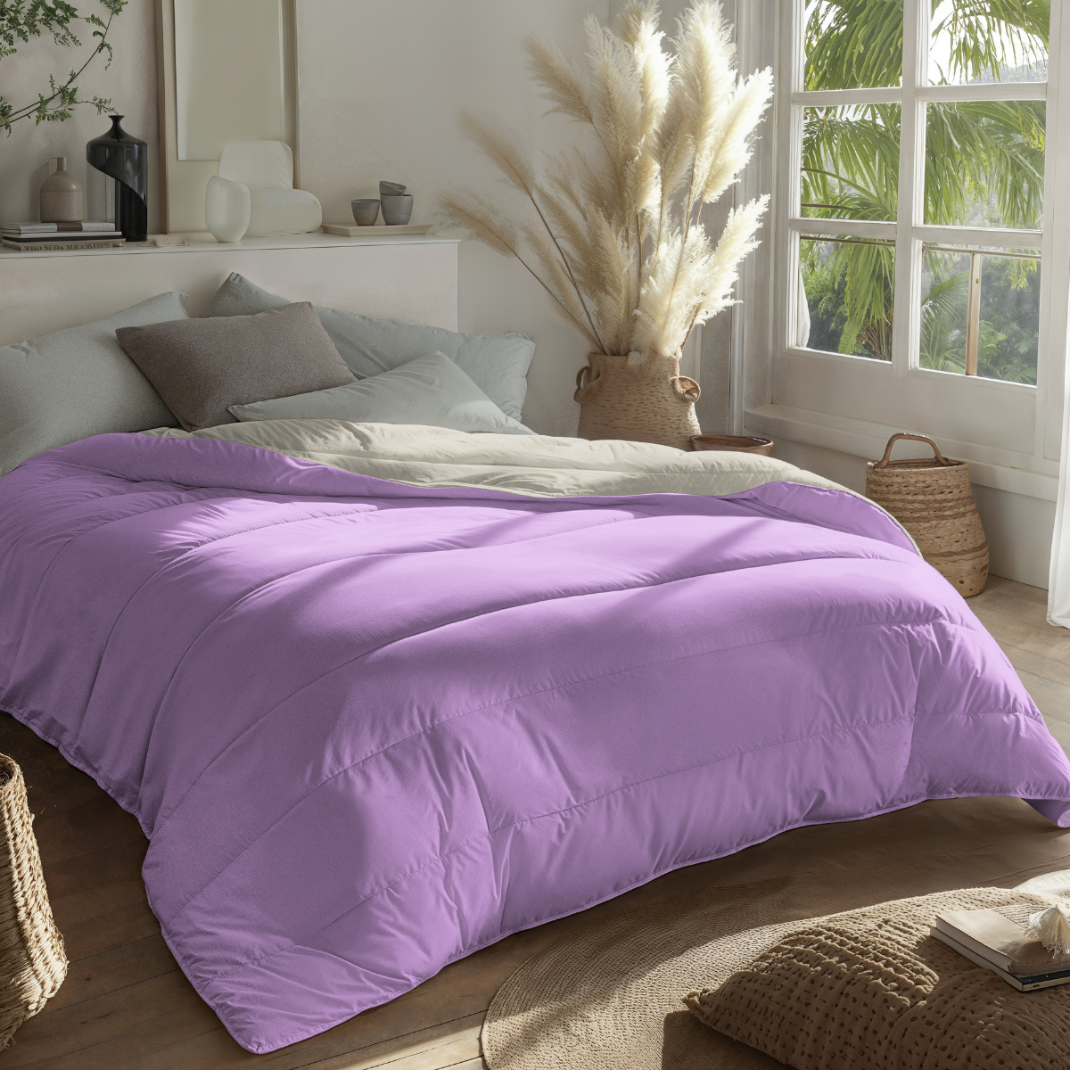 Zelesta Royalbed - Purple & Sand Beach