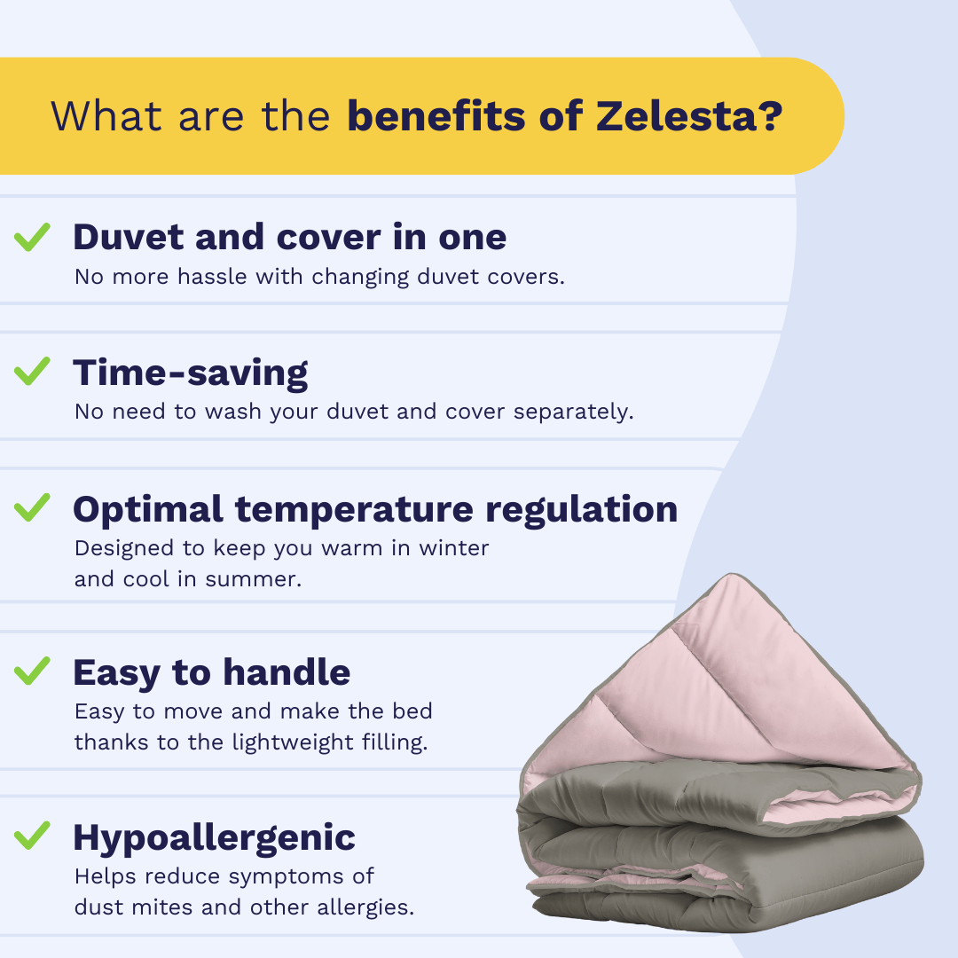 Zelesta Royalbed - Pastel Pink & Tender Grey