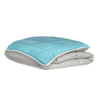 Zelesta-Easybed - Lightgrey-Seagreen-washable-quilt-2-in-1-without-cover